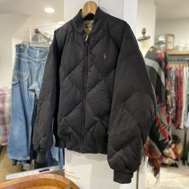 POLO RALPH LAUREN 90s キルティングダウンジャケット 黒 ラルフ POLO RALPH LAUREN 90s キルティングダウンジャケット 黒 ラルフ