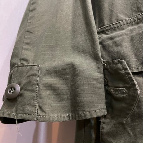 60s　US ARMY　JUNGLE FATIGUE JACKET　5th Type　Size S-R　ジャングル ファティーグジャケット　リップストップ　1969年　(S5700)