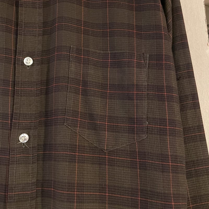 60s PENNEY'S Gentry Vintage L/S Shirt 3点留ボタン チェ...