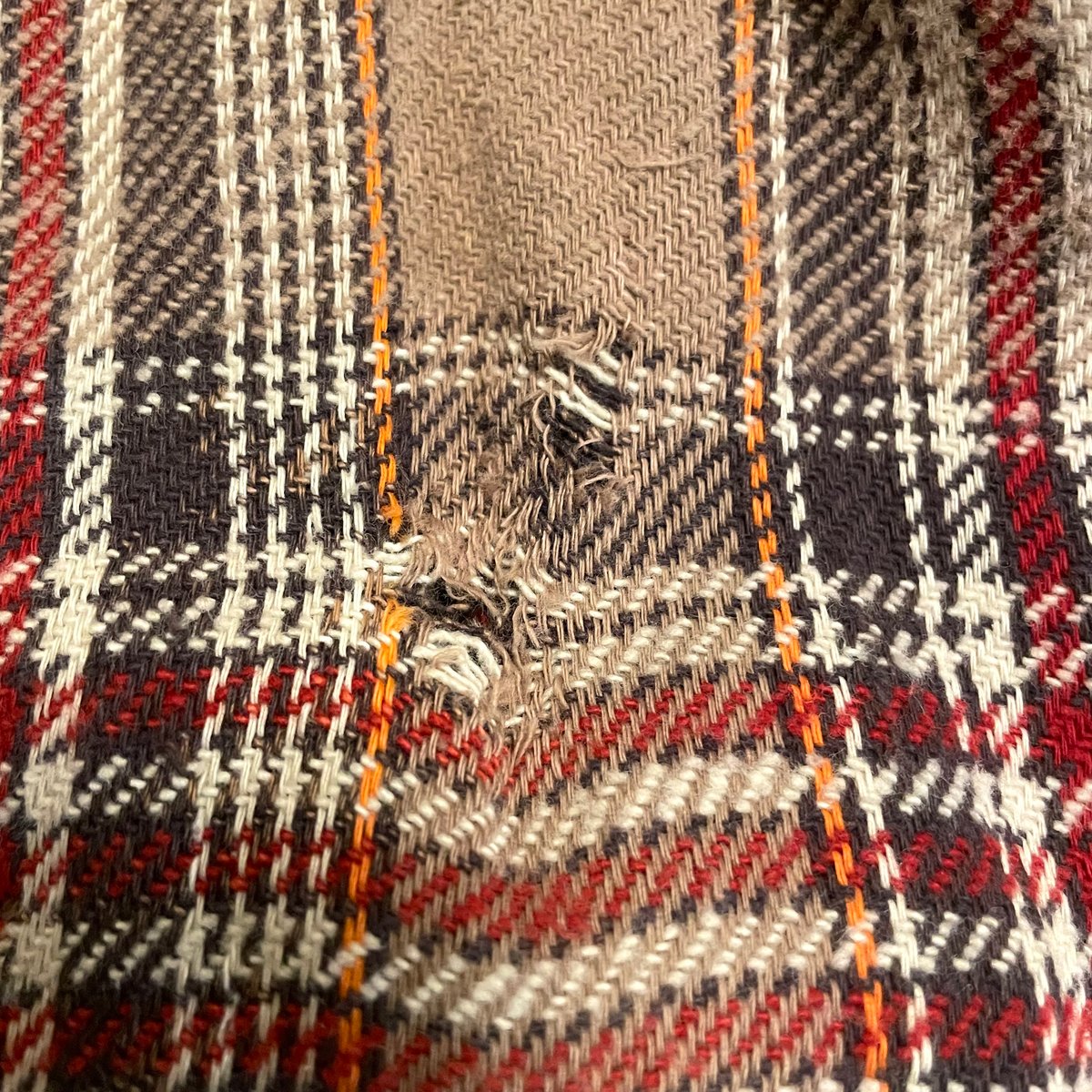 80s BIG MAC L/S ネルシャツ USA製 Size M コットンシャツ (S443