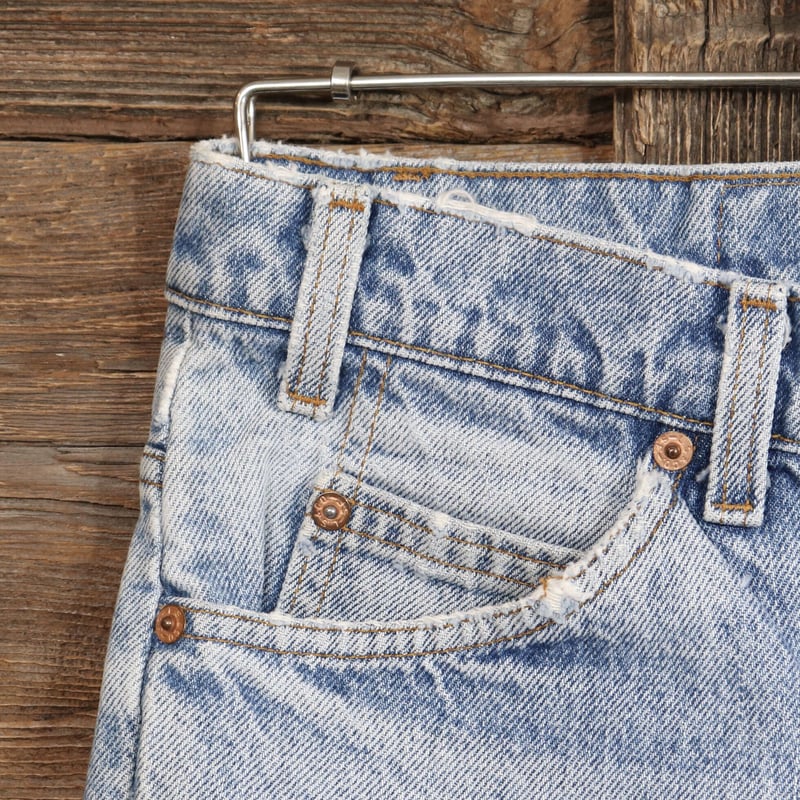 Levis 517 90s USA製 ナイロンフットボタン カットオフデニム