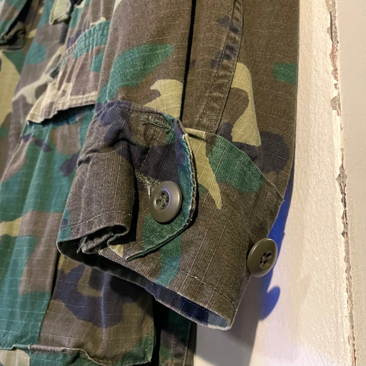 70s US MILITARY LC-1 リーフカモ BDUジャケット M-S RDFパターン