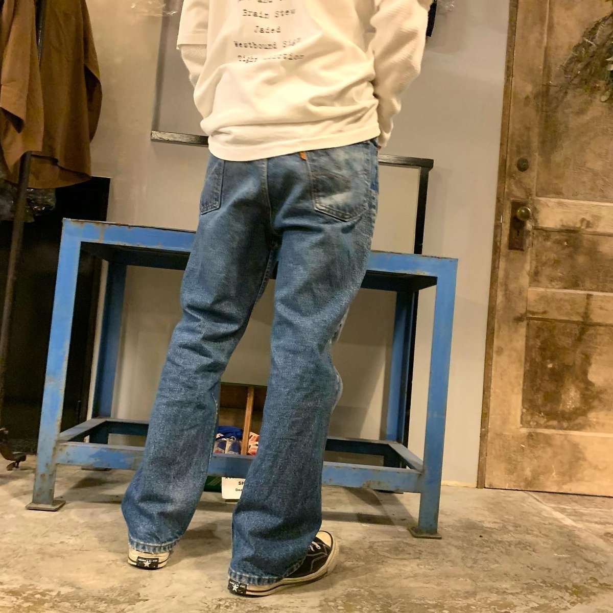 80s Levi's 517 W33×L32 オレンジタブ　ブーツカット デニム