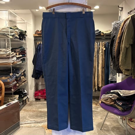 90s　Dickies 874　ワークパンツ　ディッキーズ　ネイビー　35×30　USA製　(S3974)