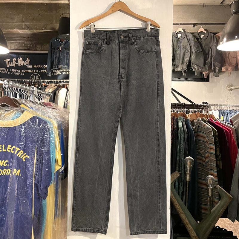 90s Levi's 501-0660 リーバイス 後染めブラックデニム 32×32 90s Levi's 501-0660 リーバイス 後染めブラックデニム 32×32