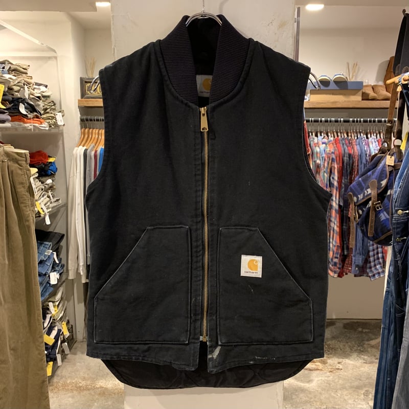 Carhartt ダックベスト カーハート ワークジャケット ブラック (S3276 