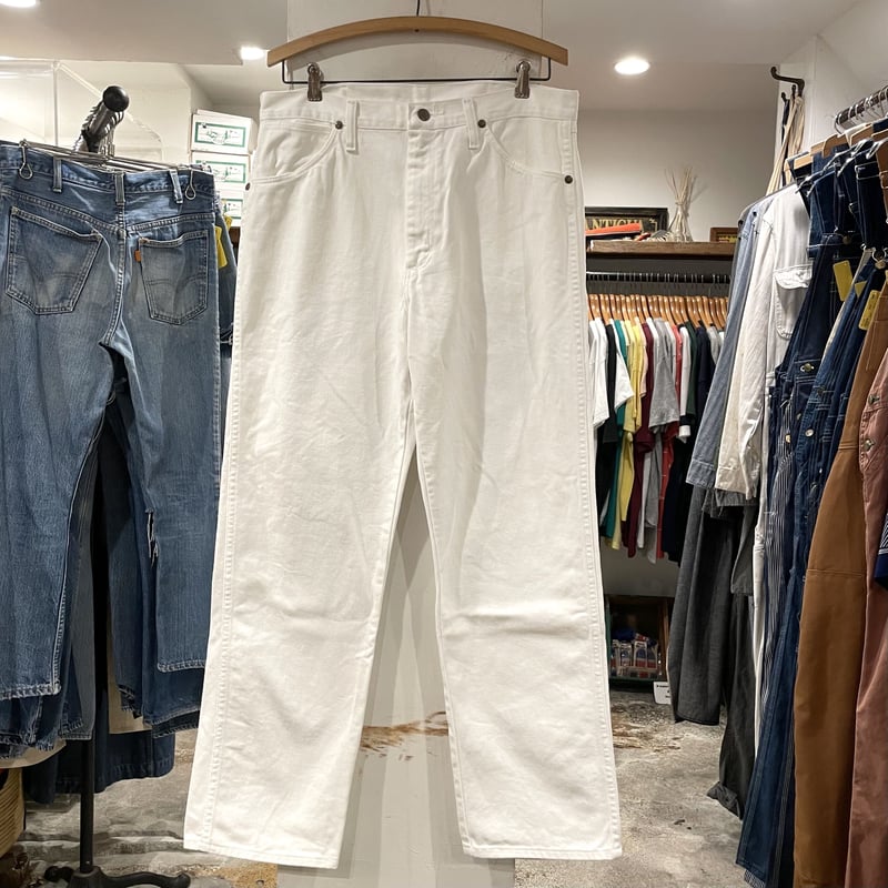 90s〜 Wrangler ホワイトデニムパンツ 13MWZWI ラングラー 90 90s〜 Wrangler ホワイトデニムパンツ 13MWZWI ラングラー 90