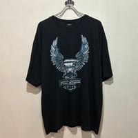 90s　HARLEY-DAVIDSON　S/S Tシャツ　ハーレーT　メタルイーグル　Size XL　USA製　©1996　(S5749)