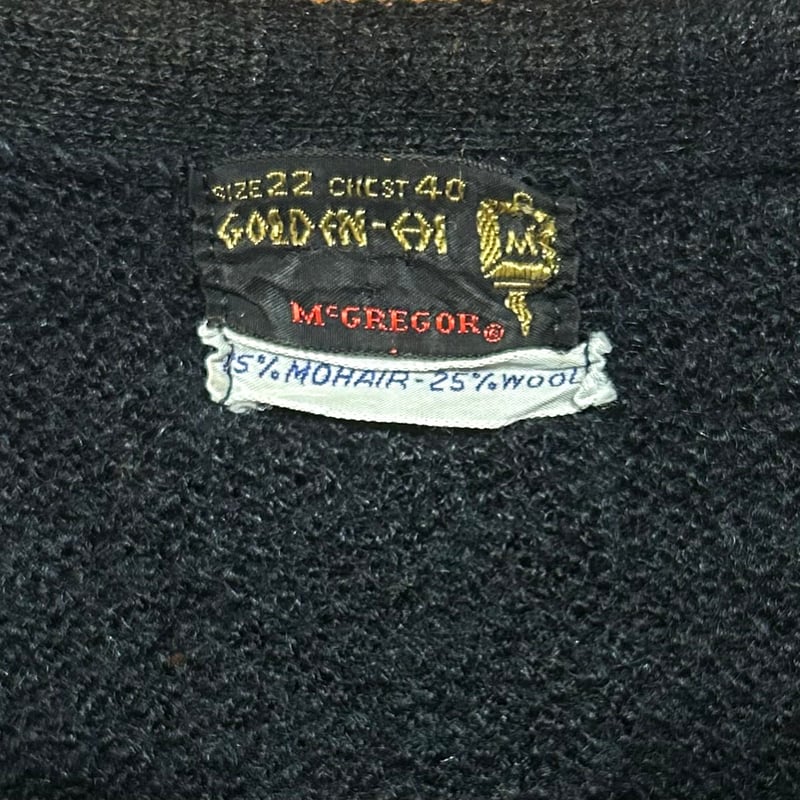 Rags McGREGOR モヘア カーディガン ブラック McGREGOR カーディガン COLLECTION/マックレガー コレクション