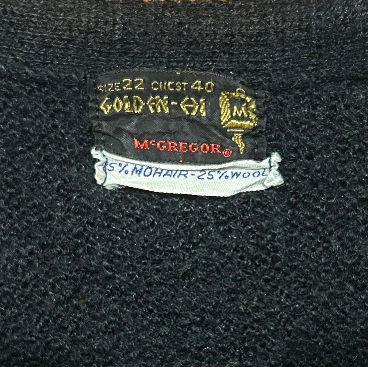 60s McGREGOR モヘアカーディガン マクレガー MOHAIR 75% WOOL 25 60s McGREGOR モヘアカーディガン マクレガー MOHAIR 75% WOOL 25
