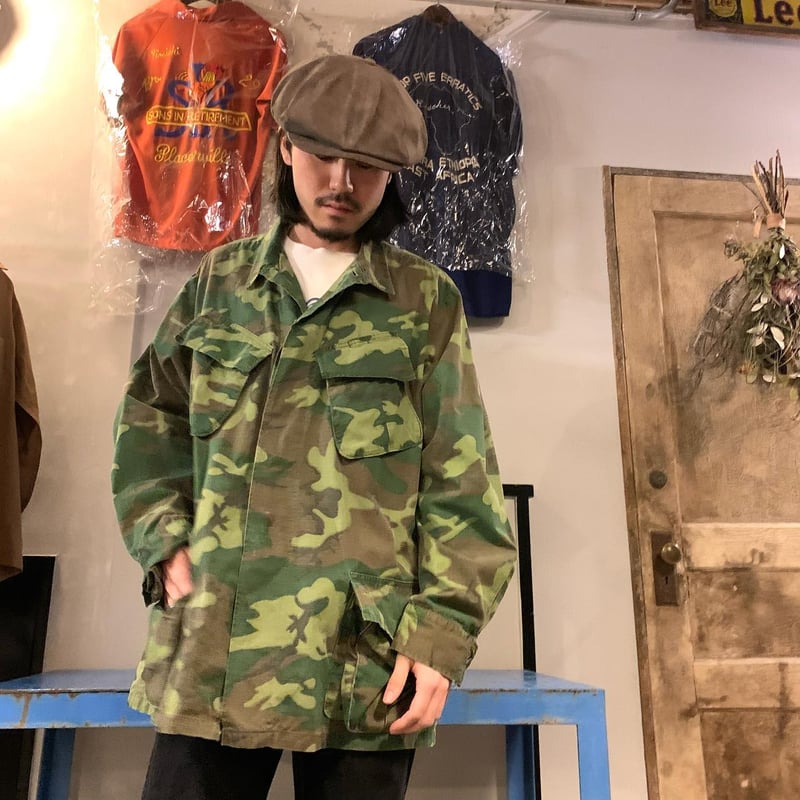 ＵＳーＡＲＭＹ　ジャングルファティーグ　グリーンリーフ　M-Sサイズ　状態良好 USーARMY ジャングルファティーグ グリーンリーフ M-S