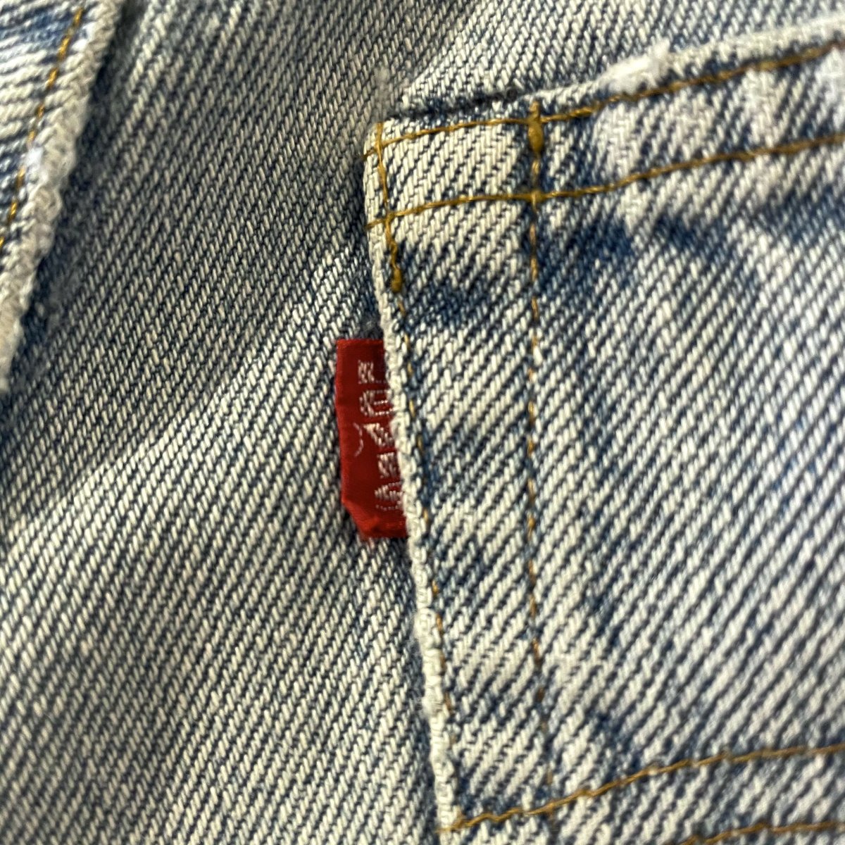 Levis 501 1980年 66後期モデル バックポケット裏チェーン Levis 501 1980年 66後期モデル バックポケット裏チェーン