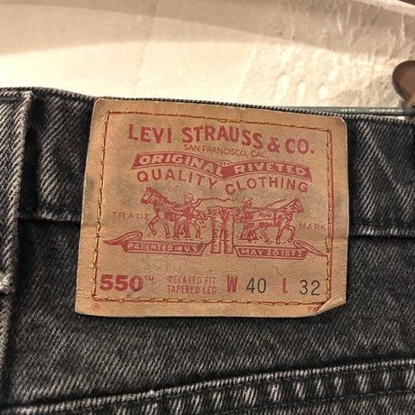 90s　Levi's 550 0260　リーバイス　ブラックデニムパンツ　38×31　USA製　1994年　(S5415)