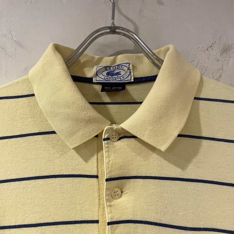 80s IZOD LACOSTE ショートスリーブポロシャツ ラコステ ワンポイント