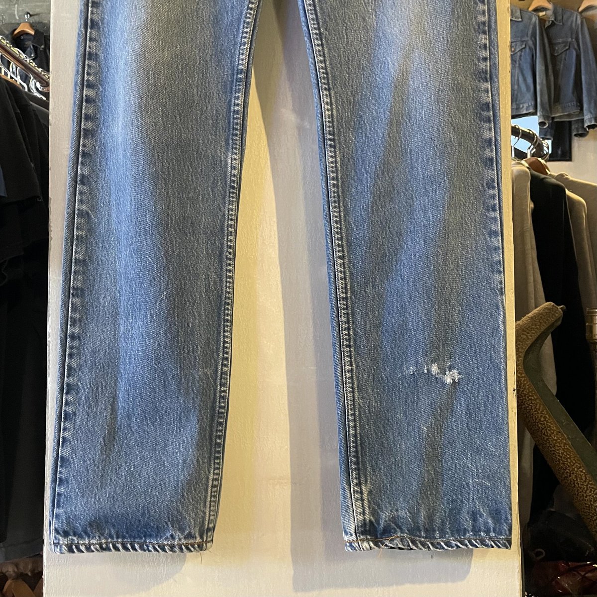 80s Levi's 20505 0217 デニムパンツ 34×34 USA製 裾チェーンステ 80s Levi's 20505 0217 デニムパンツ 34×34 USA製 裾チェーンステ