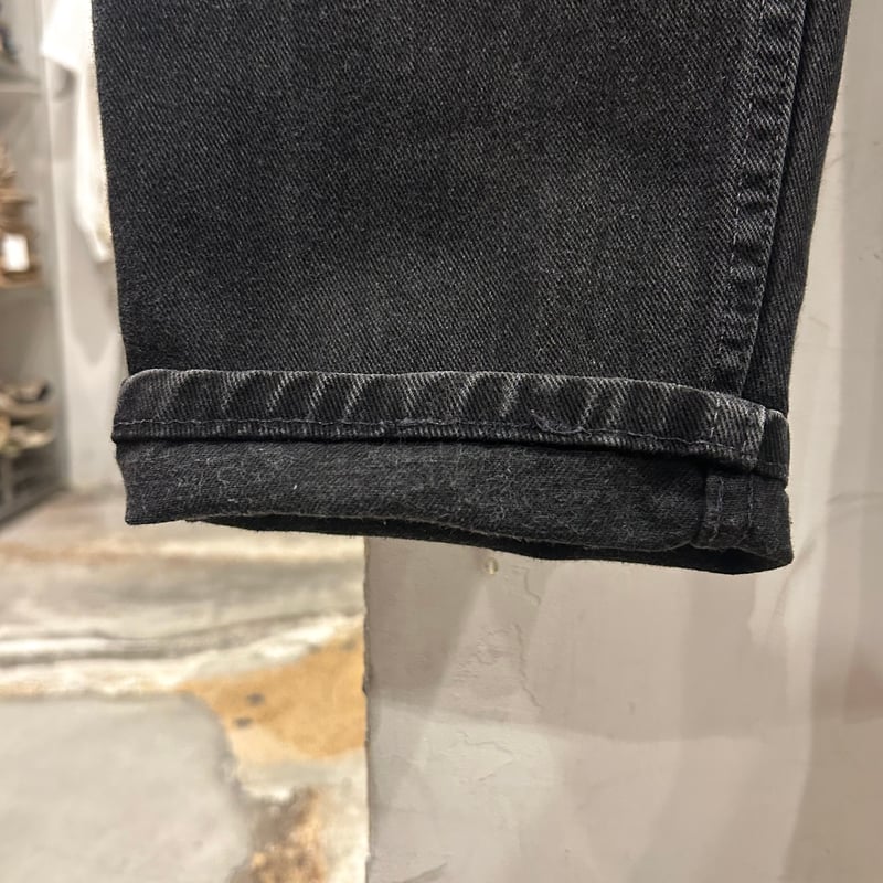 00s Levi's 550 15551-0260 リーバイス ブラックデニムパンツ 36×3