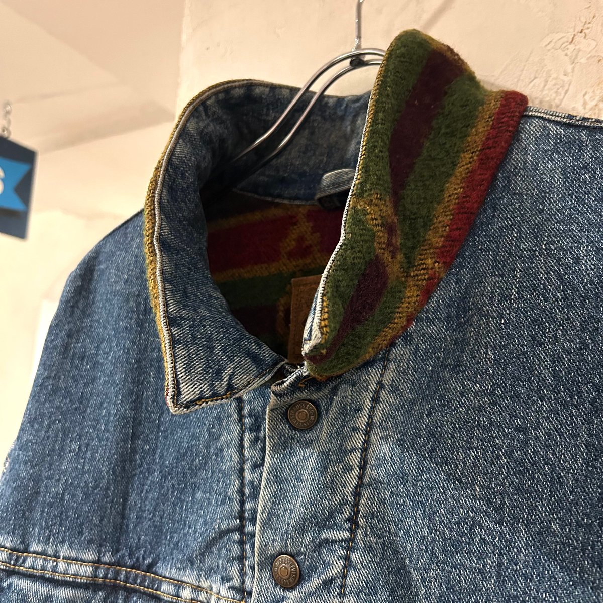 90s Levi's 70617 4891 デニムジャケット ネイティブ柄 90s Levi's 70617 4891 デニムジャケット ネイティブ柄