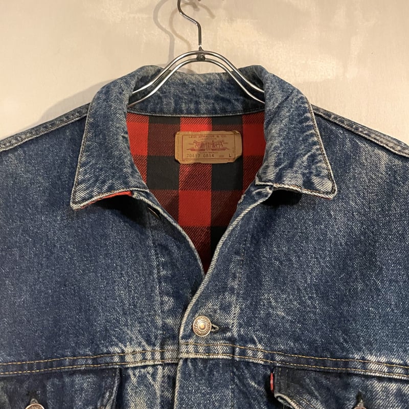 80s USA製 リーバイス 70417-0814 チェック 80s USA製 Levi'sリーバイス 70417 バッファローチェック ネル