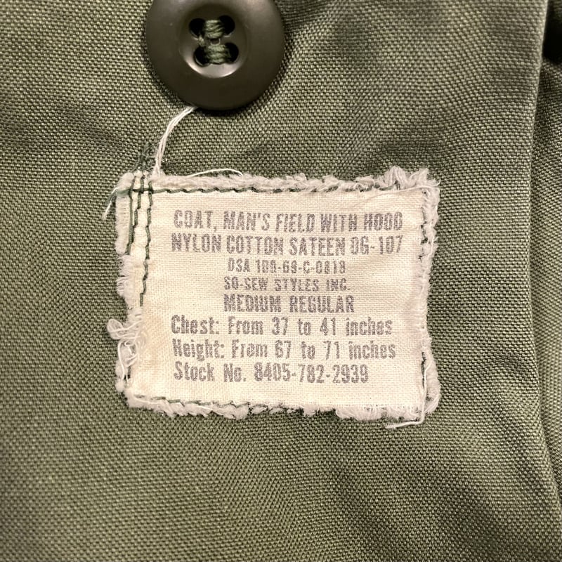60s M-65 2nd アルミジップ フィールドジャケット L-R 60s USMC M-65 Field Jacket 2ndタイプ アルミジップ フィールド