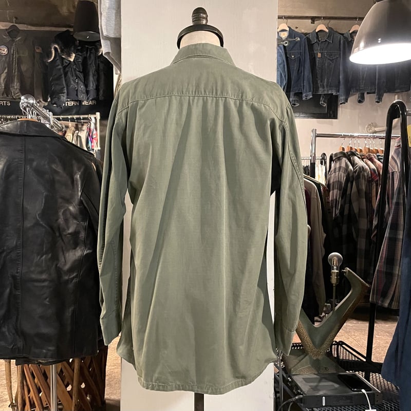 60s US ARMY ジャングルファティーグジャケット4th リップストップ US ARMY ジャングルファティーグジャケット 4th リップストップ