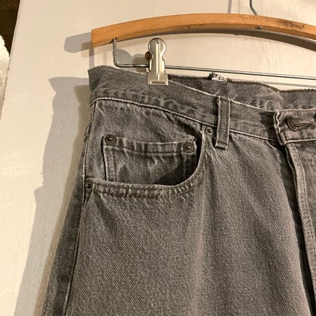 90s　Levi’s 501 先染め ブラックデニムパンツ　32×33　USA製　1990年　(S4484)