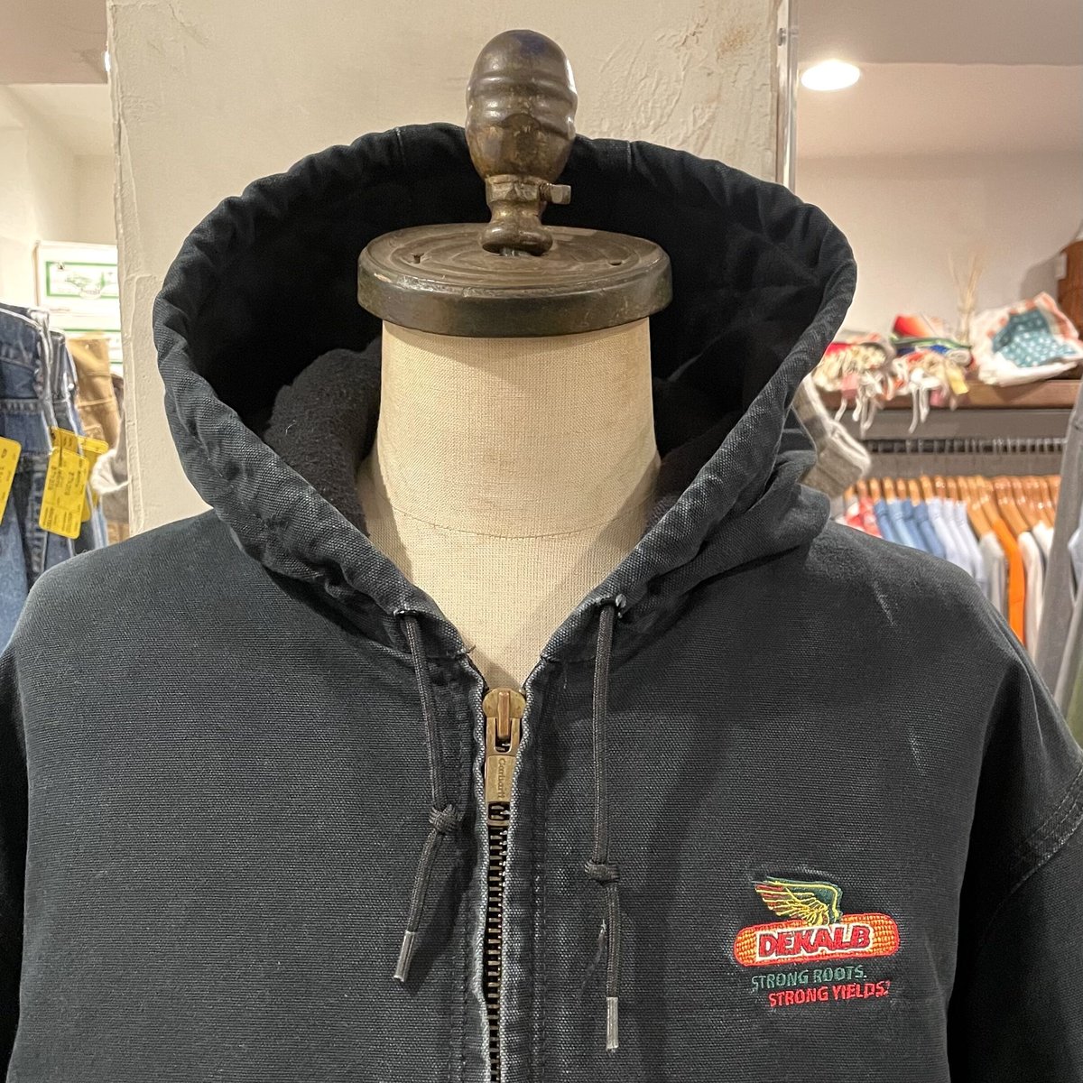 90s Carhartt アクティブジャケット ダック地 ブラック USA製 ワーク