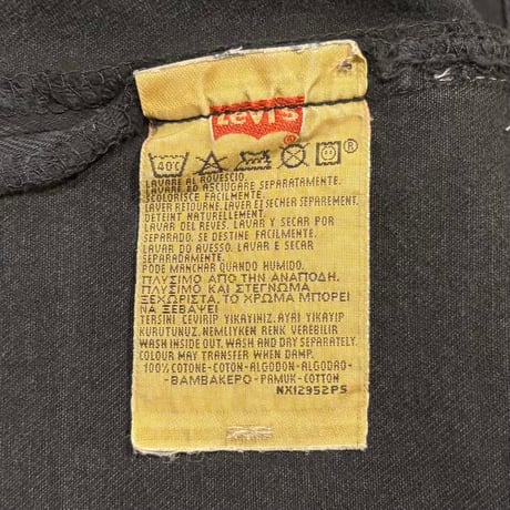 90s　Euro Levi’s 501 ブラックデニムパンツ　32×31½　リーバイス　ユーロ 　1999年　(S5640)