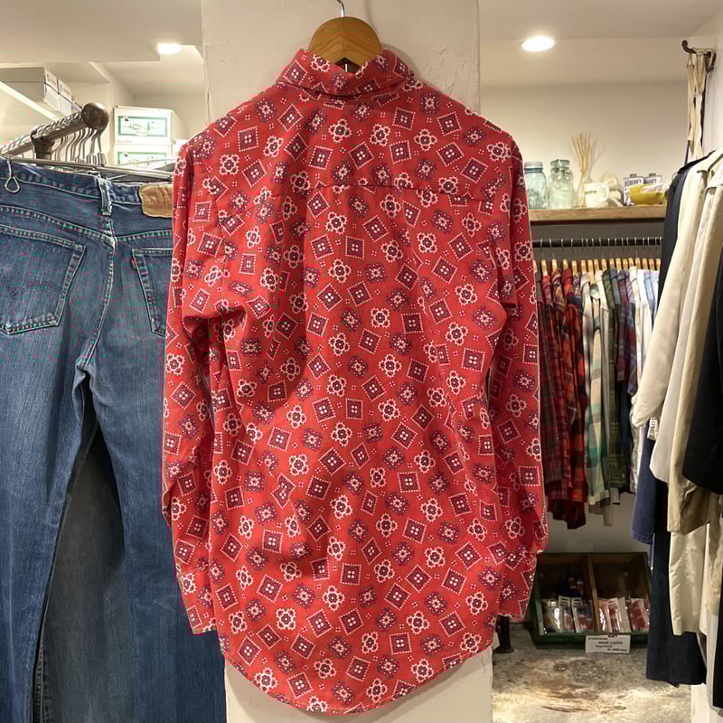 70s Levis bigE フレアデニム バンダナ柄 ヴィンテージ 70s Levis bigE