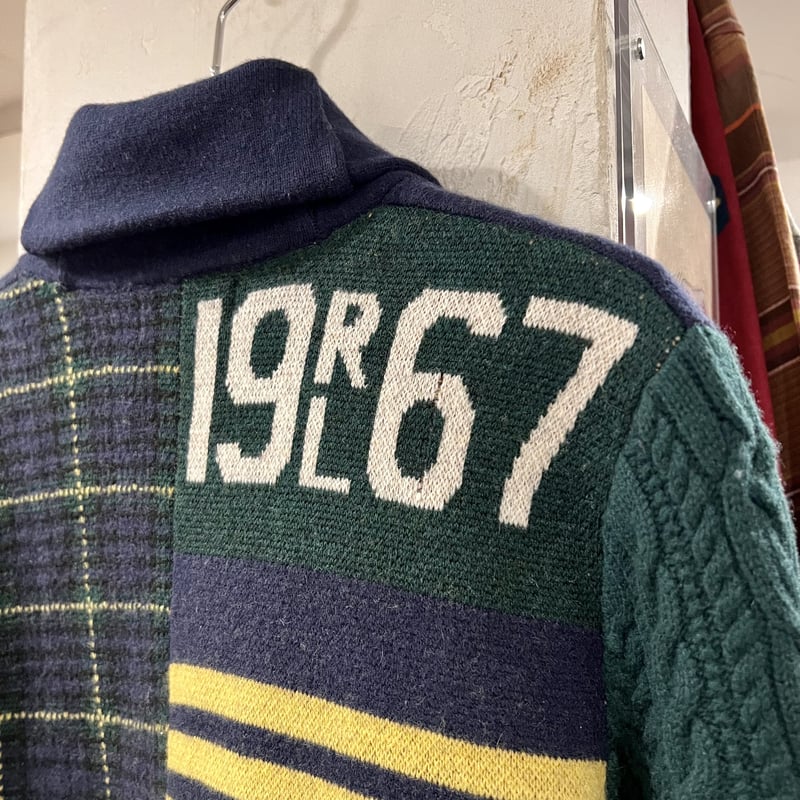 Polo Ralph Lauren パッチワークカーディガン M Ralph Lauren - 超