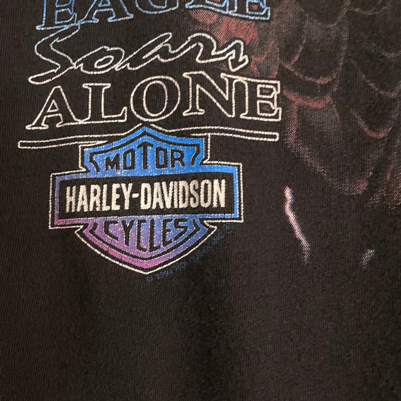 90s HARLEY-DAVIDSON S/S Tシャツ ハーレーT サンダー USA製 Si