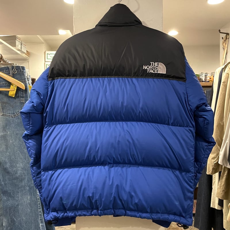 THE NORTH FACE ヌプシ DEAD STOCK 黒x青 ダウンジャケット 700フ...