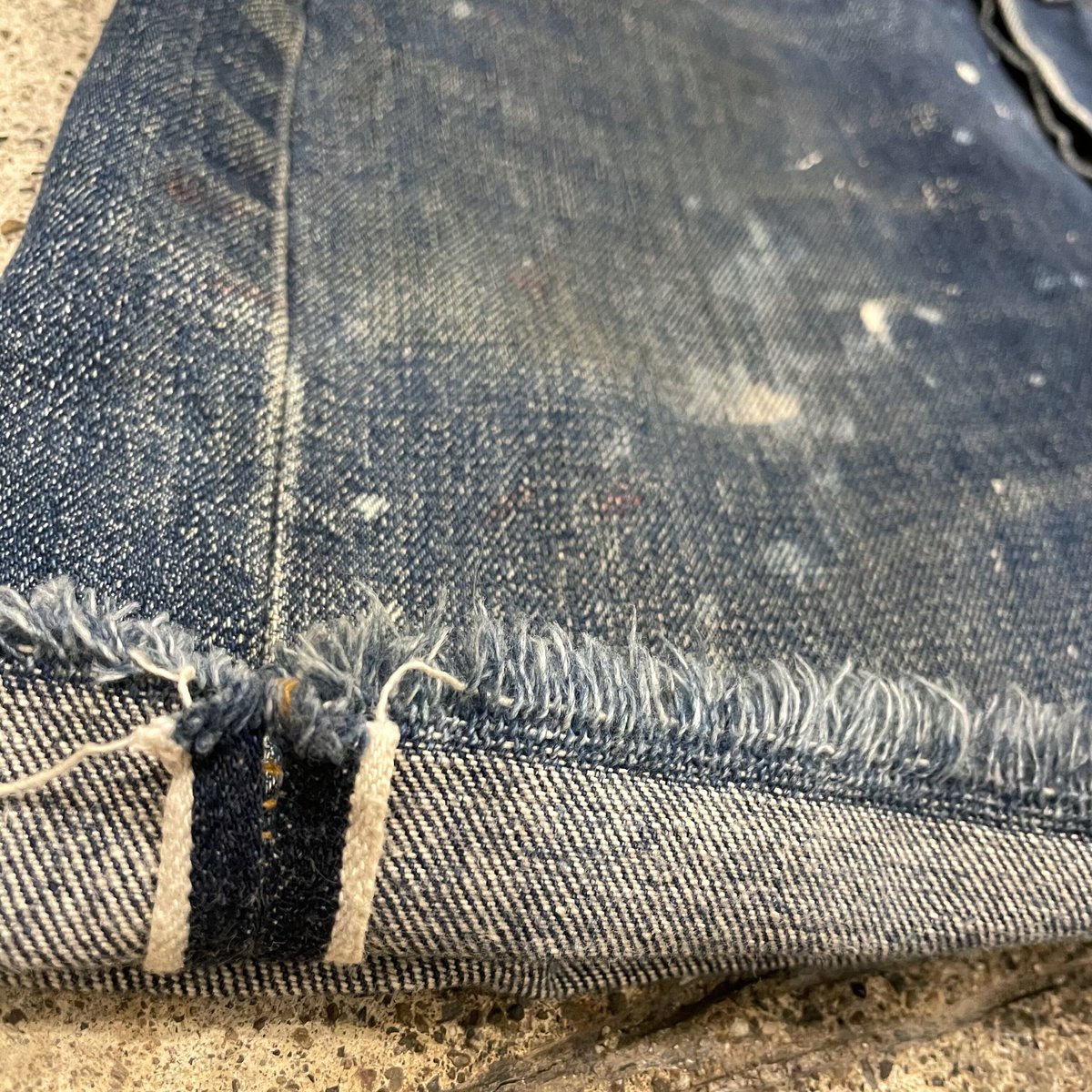 Levi's 501 66前期 カットオフデニム バックポケット裏シングル