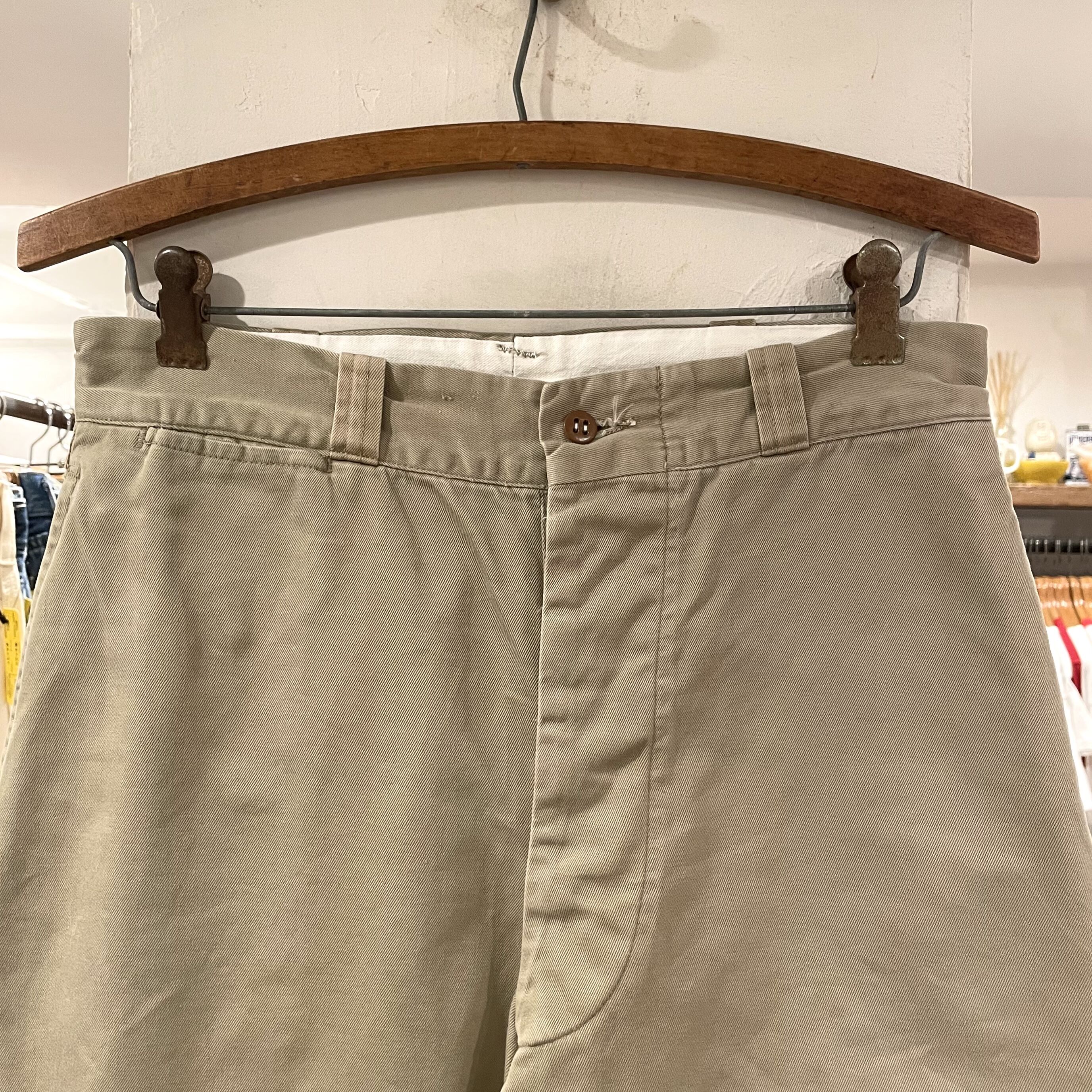 US ARMY KHAKI TROUSERS チノトラウザーズ 50s 軍パン ミリタリーパン