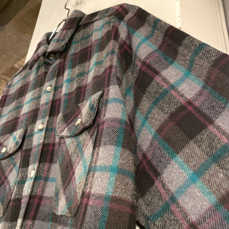 80s FIVE BROTHER ネルシャツ USA製 ファイブブラザー コットンシャツ