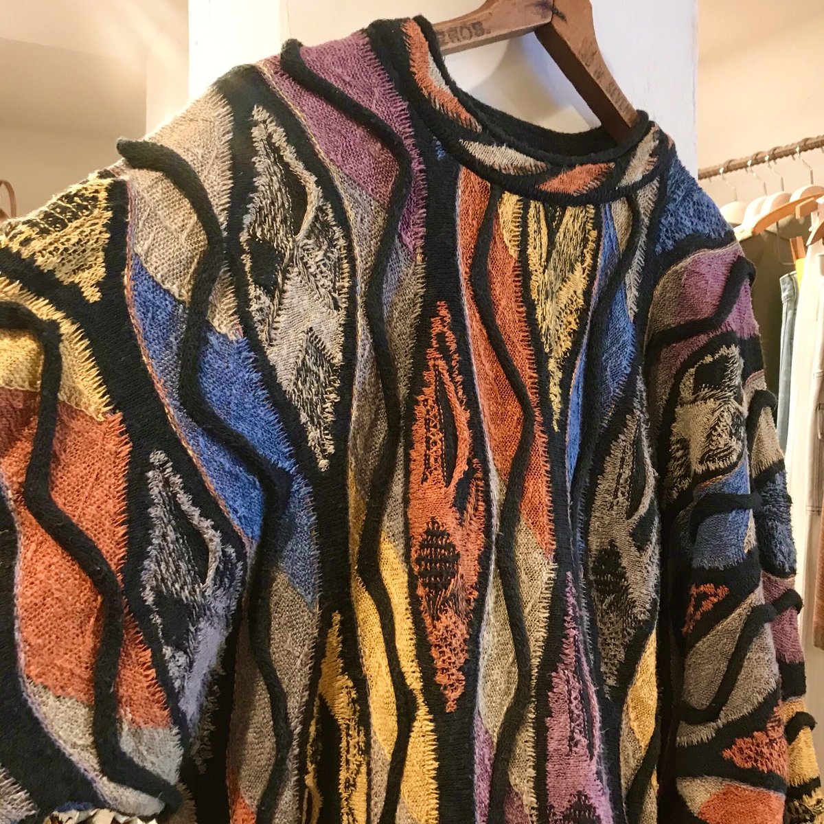 COOGI CLASSIC 3Dニット クルーネックセーター マルチカラー クージー