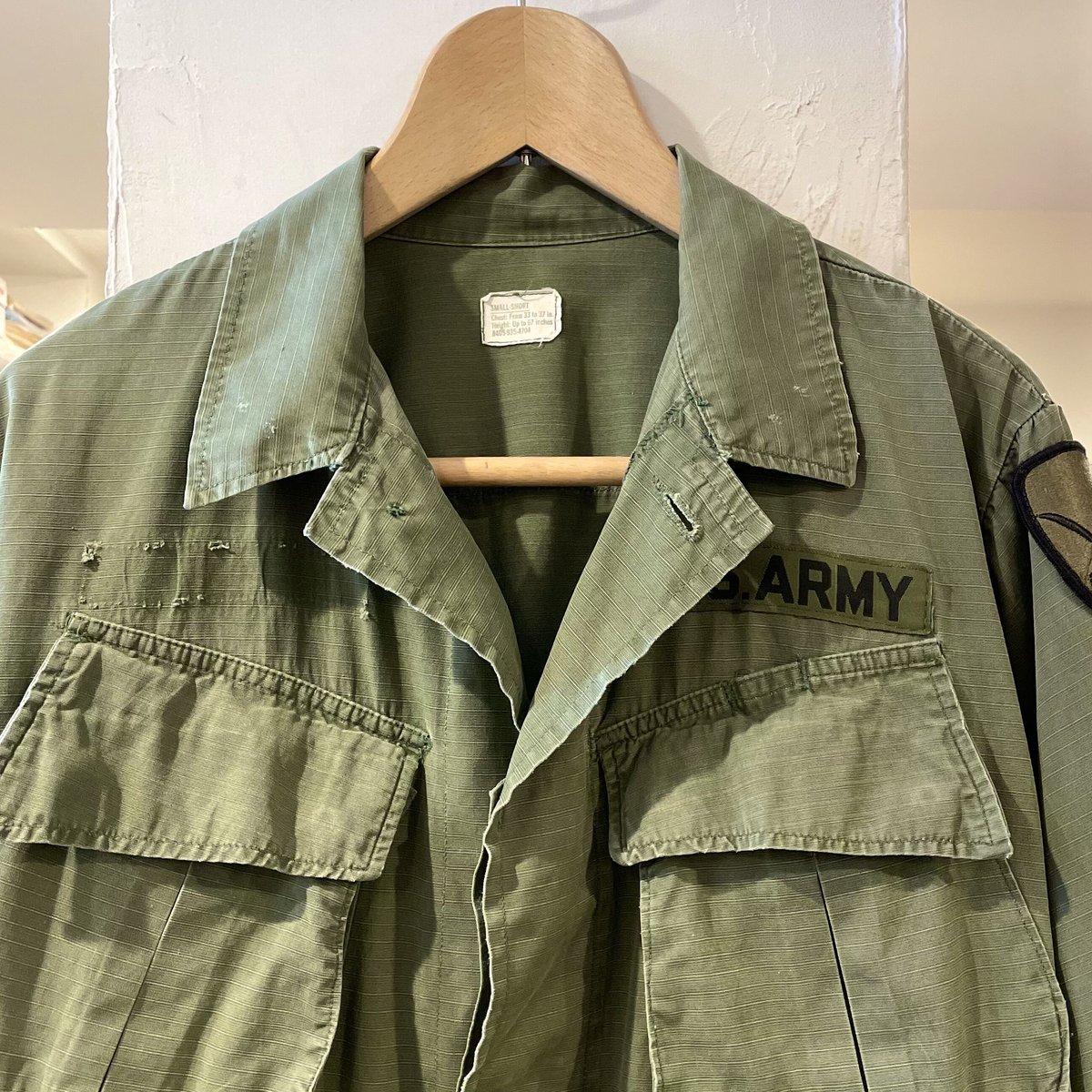 US ARMY ジャングルファテーグジャケット 4th リップストップ SMALL