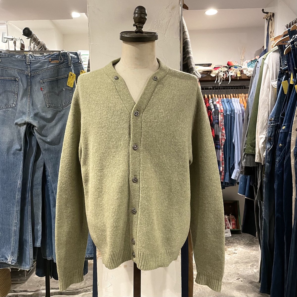 60s TOWNCRAFT Vintage Wool Cardigan ウールカーディガン P 60s TOWNCRAFT Vintage Wool Cardigan ウールカーディガン P