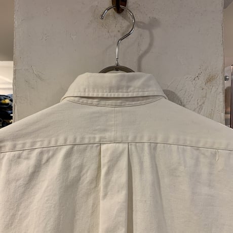 Ralph Lauren　L/S BDシャツ　ボタンダウンシャツ　白シャツ　(S1927)
