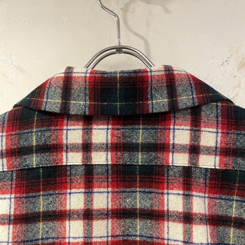 70s Pendleton ウールシャツ オープンカラー ボックスシルエット 70s Pendleton ウールシャツ オープンカラー ボックスシルエット