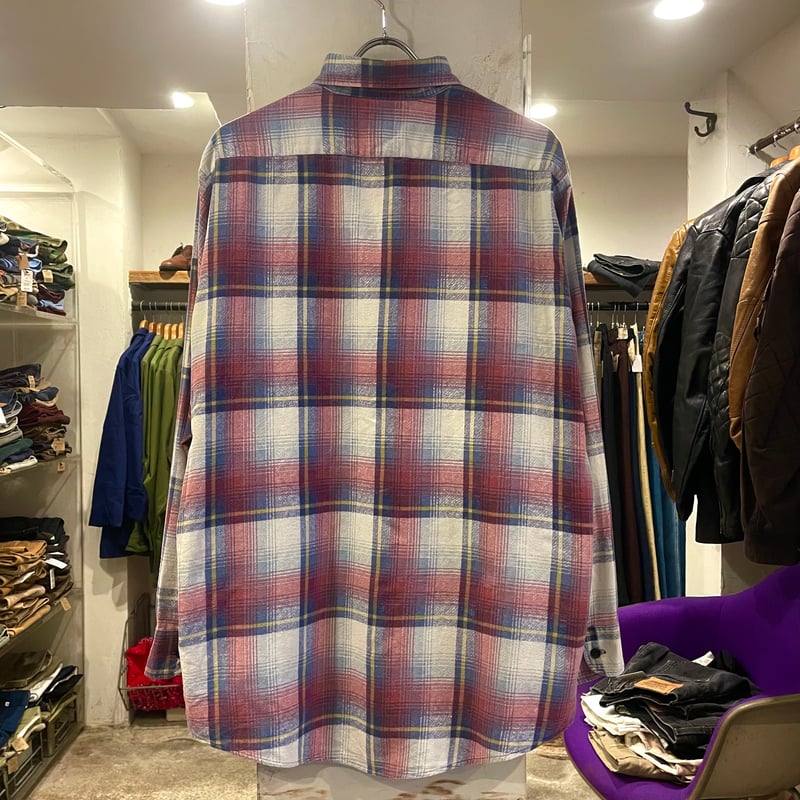 80s Fieldmaster L/S プリントネルシャツ USA製 Size L TALL