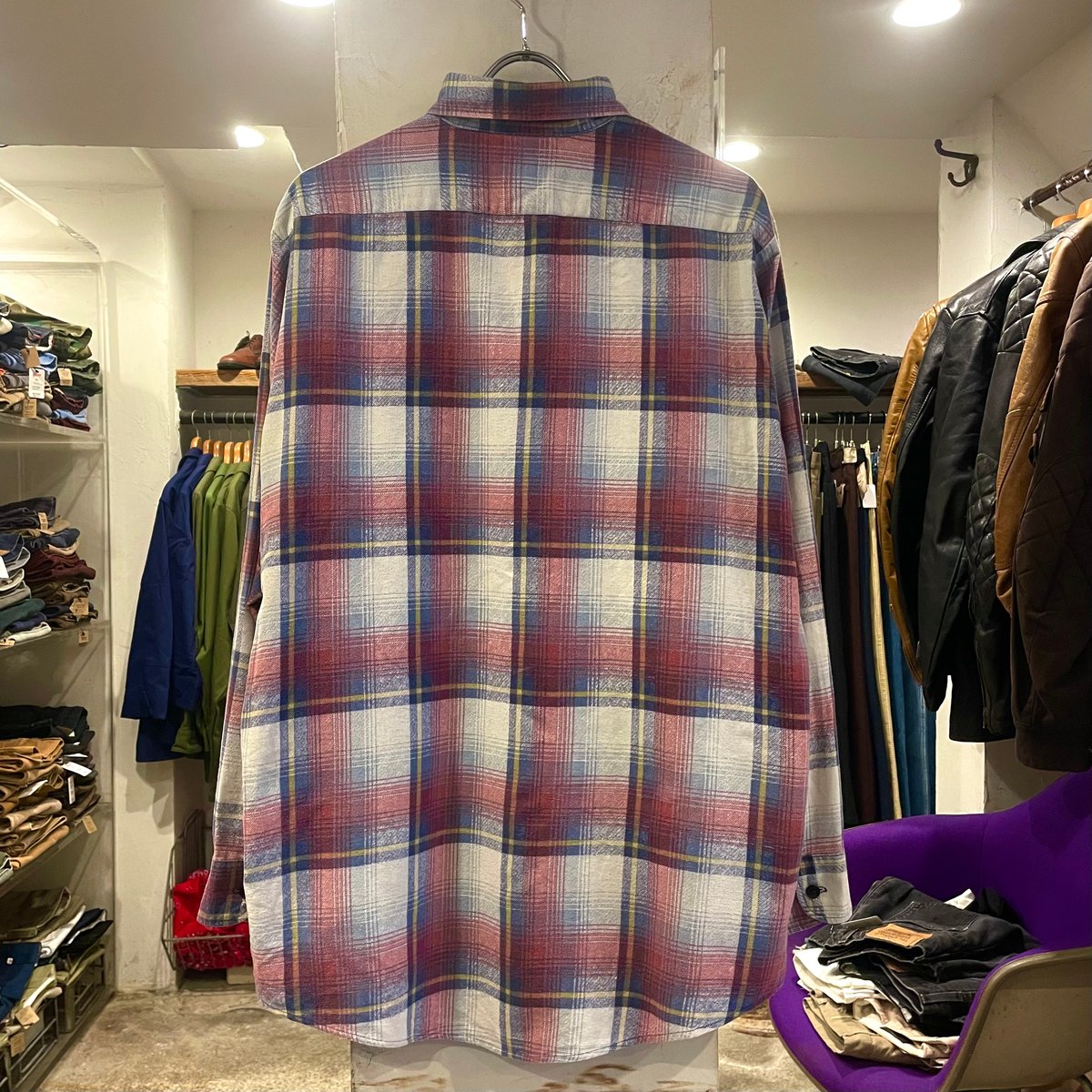 80s Fieldmaster L/S プリントネルシャツ USA製 Size L TALL 80s Fieldmaster L/S プリントネルシャツ USA製 Size L TALL
