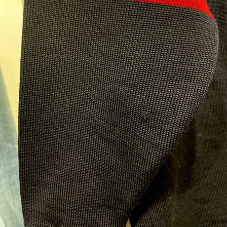 30's　LOWE&CAMPBELL ATHLETIC GOODS社　ヴィンテージ　レタードニットカーディガン　濃紺　(S0656)