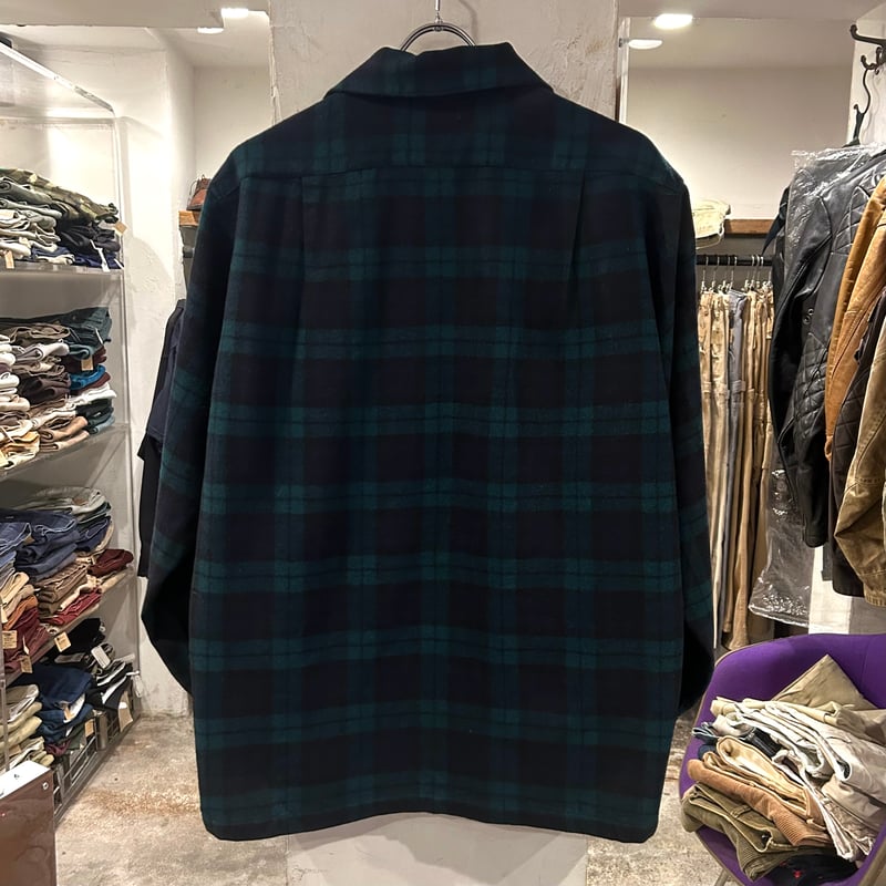 70s PENDLETON ウールチェックシャツ ペンドルトン ブラック 70s PENDLETON ウールチェックシャツ ペンドルトン ブラック