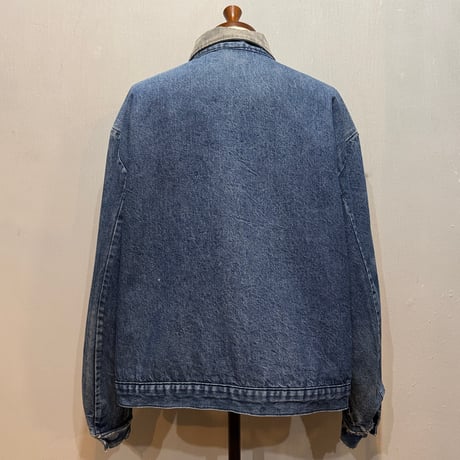 80s　BIG BEN　デニムジャケット　USA製　Size 50　ジップアップ　ブランケットライナー　TALON ZIP　ビッグサイズ　(S5118)