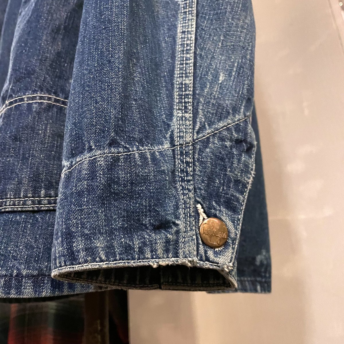 50s Vintage Denim Cover All デニムカバーオール インディゴ染 50s Vintage Denim Cover All デニムカバーオール インディゴ染