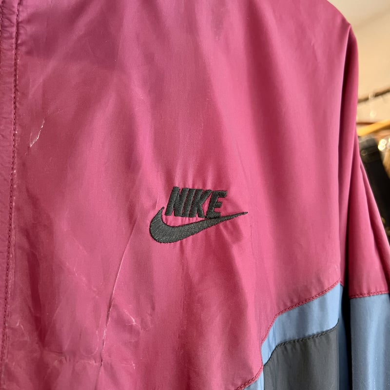 NIKE ナイロンジャケット 80s~90s NIKE ACG Half-Zip Nylon Pullover Jacket 水色オレンジ