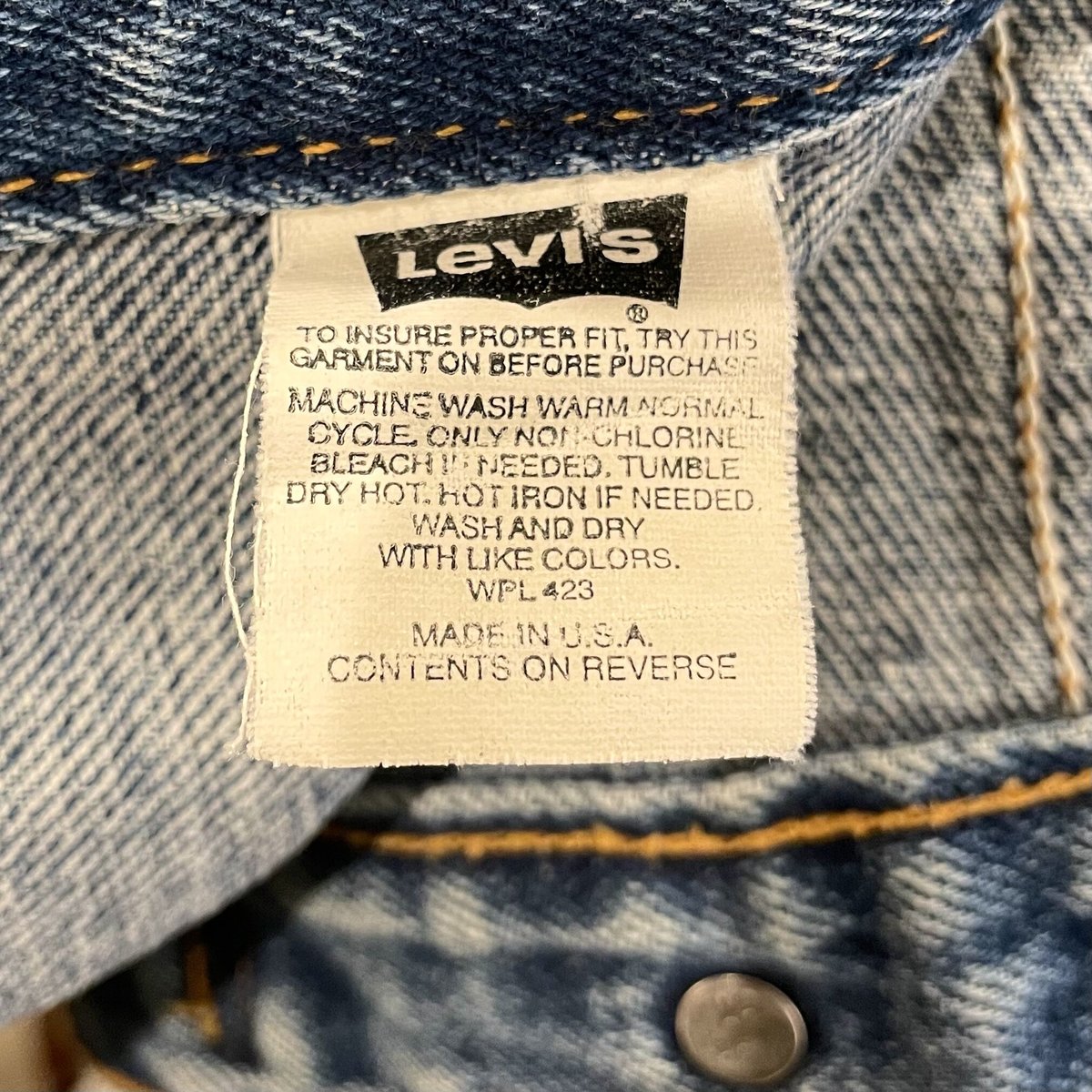 Levis 70595 4891 デニムベスト 90s USA製 リーバイス (S0723)