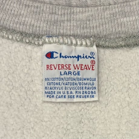90s　Champion　リバースウィーブ　Reverse Weave　USA製　Size L　OHIO STATE　BASKETBALL　刺繡タグ　チャンピオン　(S5227)