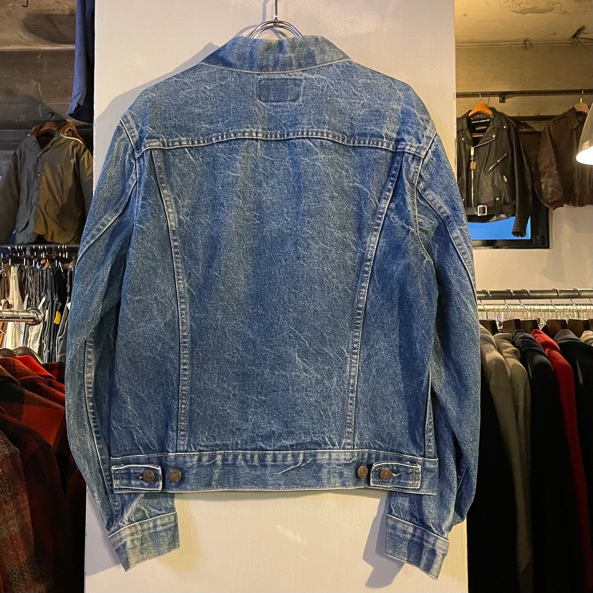 Levi's リーバイス デニムジャケット　70505 70s 布ケアタグ　40 70s USA製 Levi'sリーバイス 70505 デニムジャケット ペンキ飛び