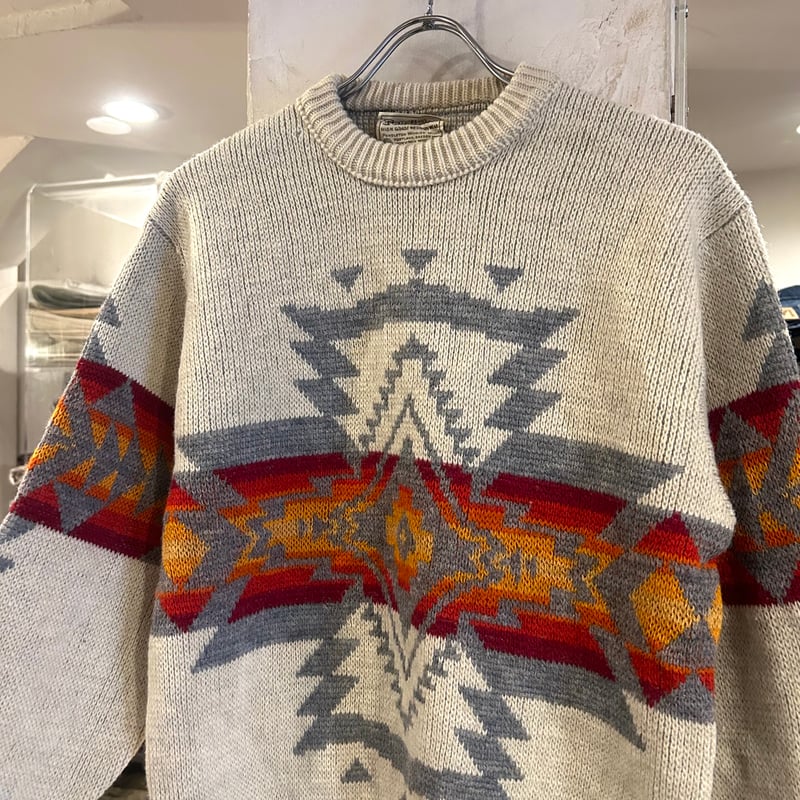 70s Pendleton ネイティブ柄ニット ペンドルトン WOOL 100 70s Pendleton ネイティブ柄ニット ペンドルトン WOOL 100